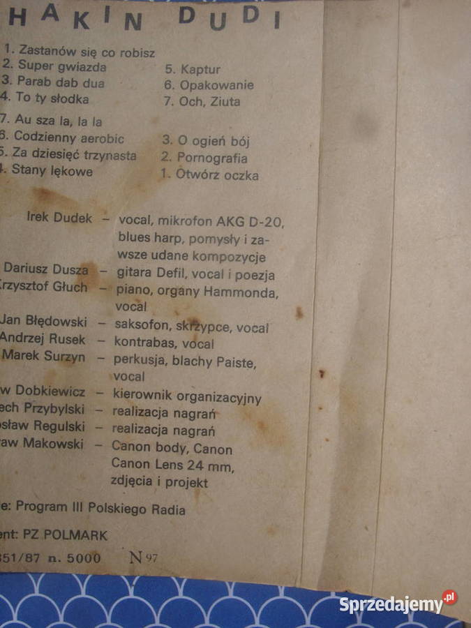 Kaseta audio SHAKIN DUDI Zastanow sie