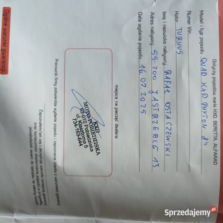 Quad KXD PRO 2025 Środa Śląska