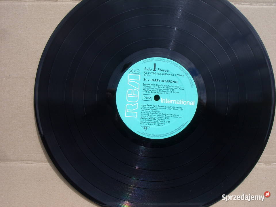 Winyl LP HARRY BELAFONTE24 X1975 2 LP Wołów