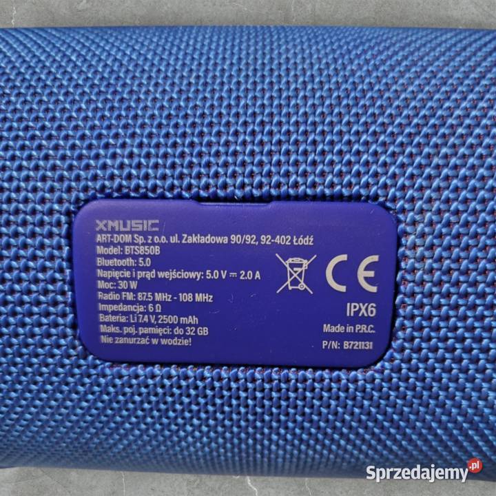Głośnik BT Xmusic BTS850B LOMBARDI Rzeszów