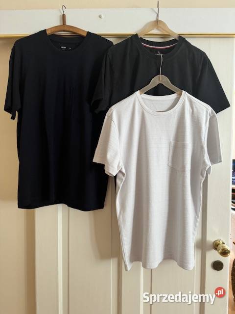 Tshirty męskie 3 sztuki M bawełniane Carry Częstochowa sprzedam
