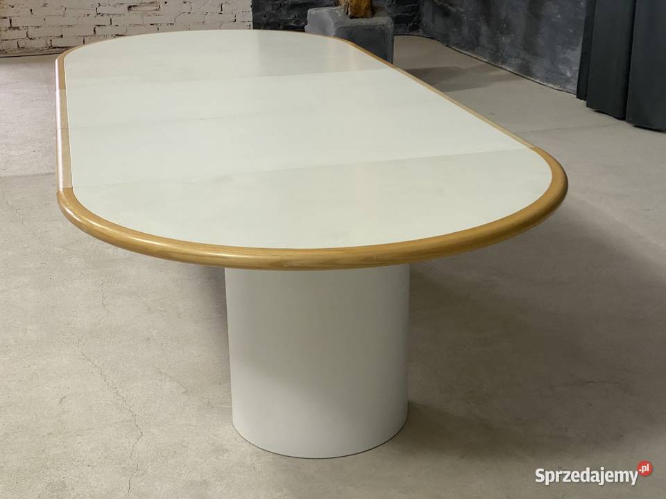 Duży drewnany stół rozkładany 3m masywny biały zachodniopomorskie Budno