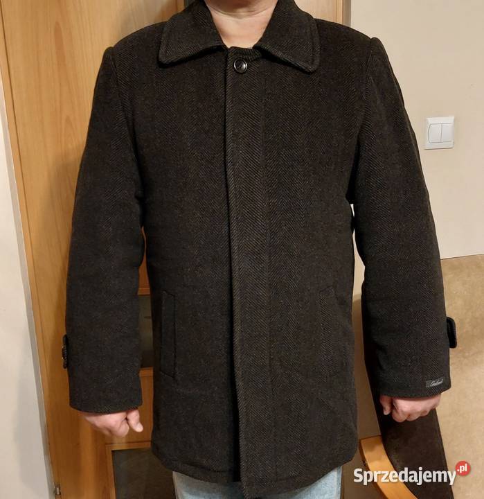 Płaszcz męski wełnakasmir rozmiar 502 NOWY Kurtki i płaszcze Czarna Białostocka