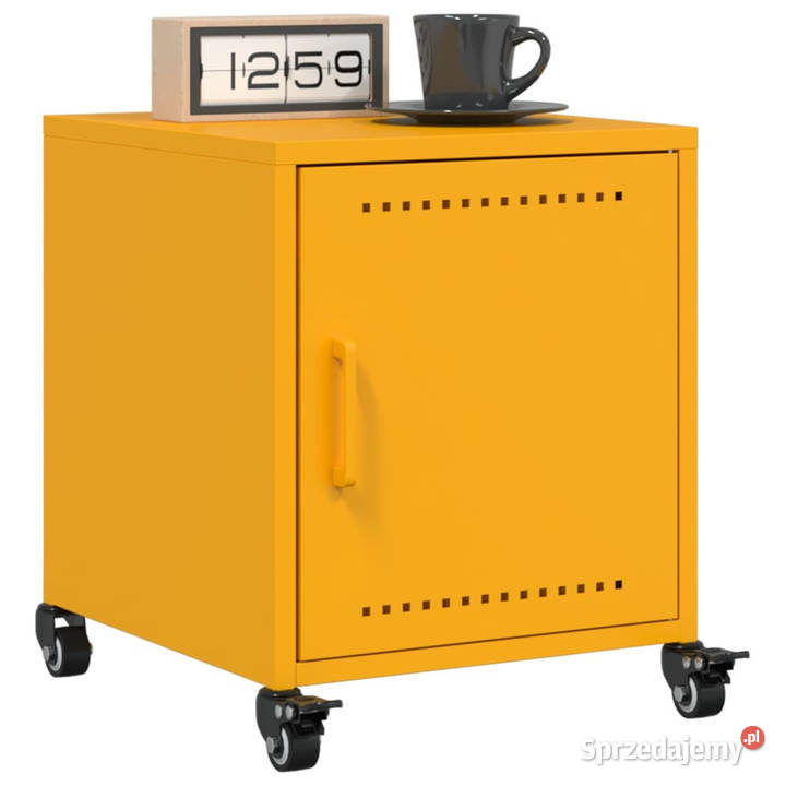 Szafka nocna musztardowa 36x39x435 stal WM846620 Warszawa