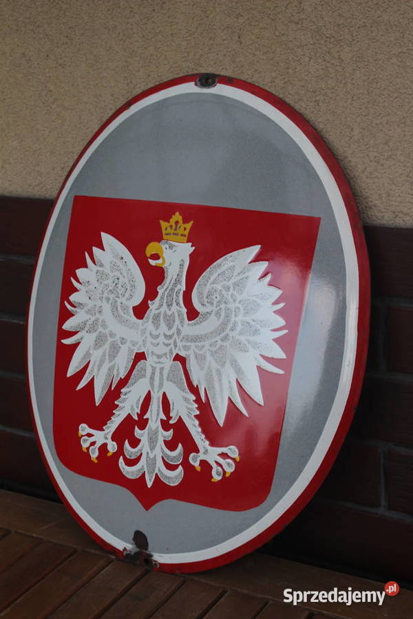 godło Polski emaliowane wielkopolskie Kalisz sprzedam