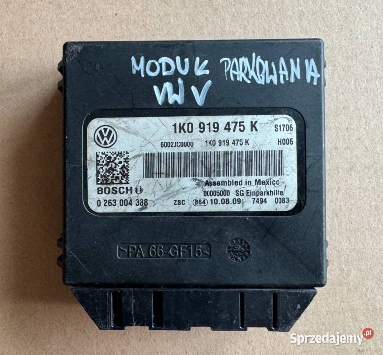 VW SKODA SEAT STEROWNIK MODUŁ PARKOWANIA Kłodzko sprzedam