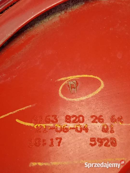 Lampa tylna prawa Mercedes ML W163 zewnętrzna