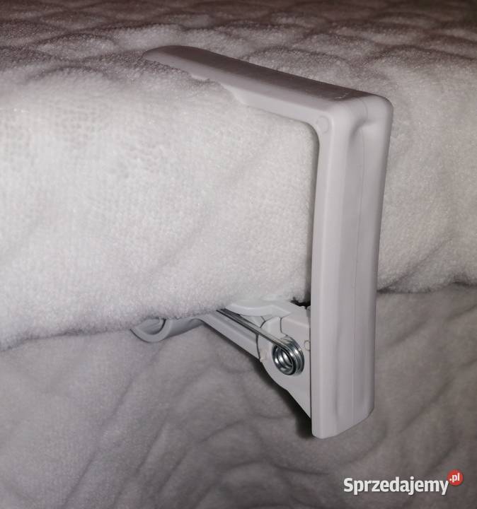 Klipsy uchwyty zaciski klamry do obrusu stołu 4 biały śląskie