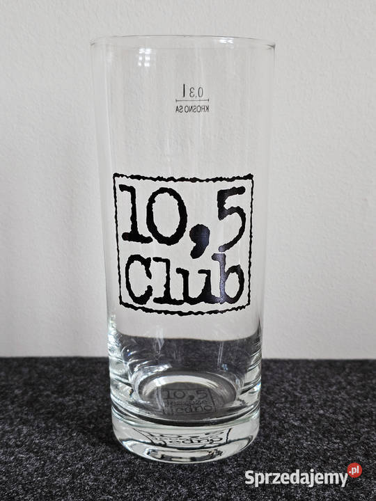 szklanka pokal kufel piwo 105 Club pojemność 300 podkarpackie Krosno sprzedam