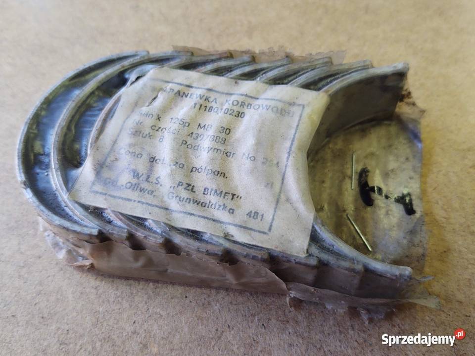 Panewki główne korbowodowe Fiat 125p FSO Polonez Blok silnika wielkopolskie Oborniki sprzedam