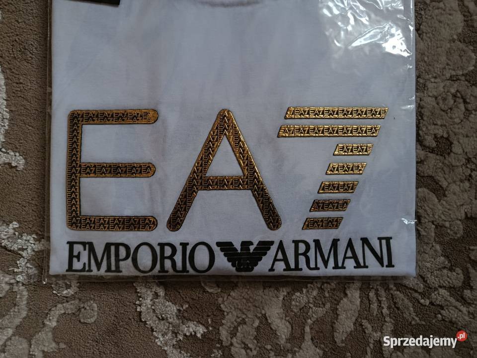 Tshirt męski Emporio Armani EA7 nowoczesne logo Białystok sprzedam