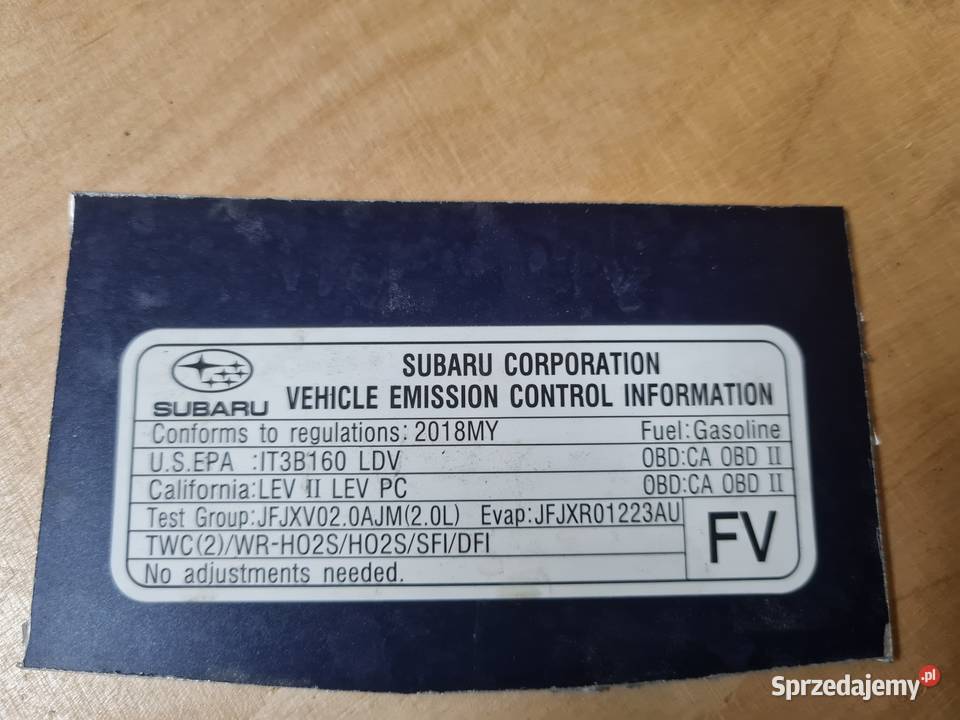 Subaru naklejki czynnika I inne Śrem