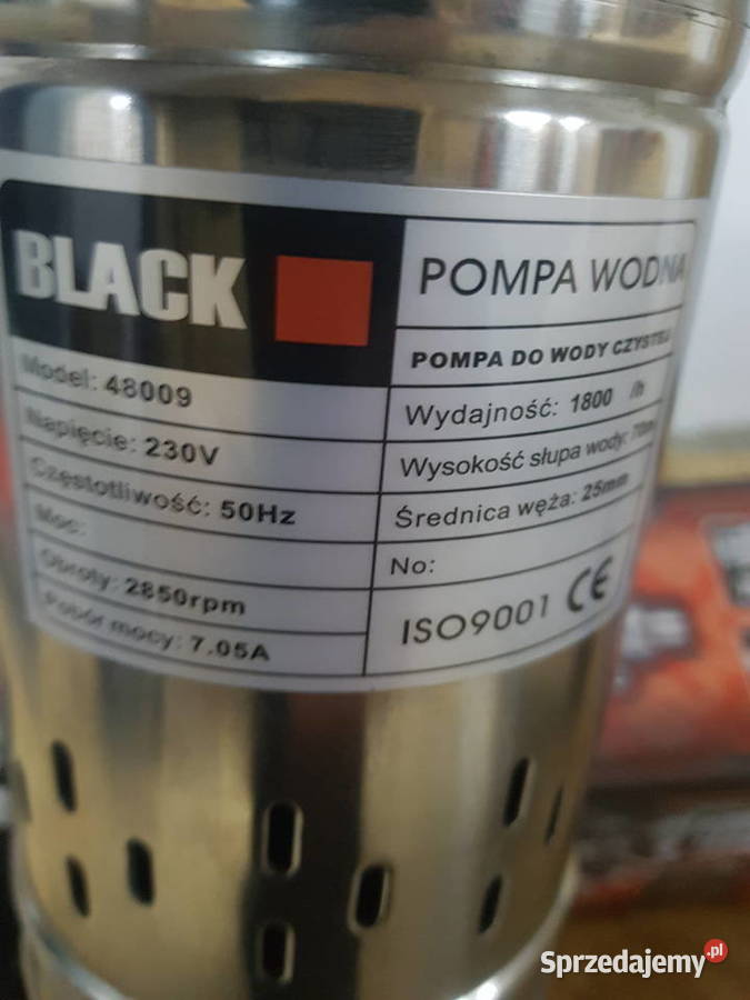 POMPA GŁĘBINOWA ŚRUBOWA DO WODY STUDNI 750W 60M Elektryczne Głogowa