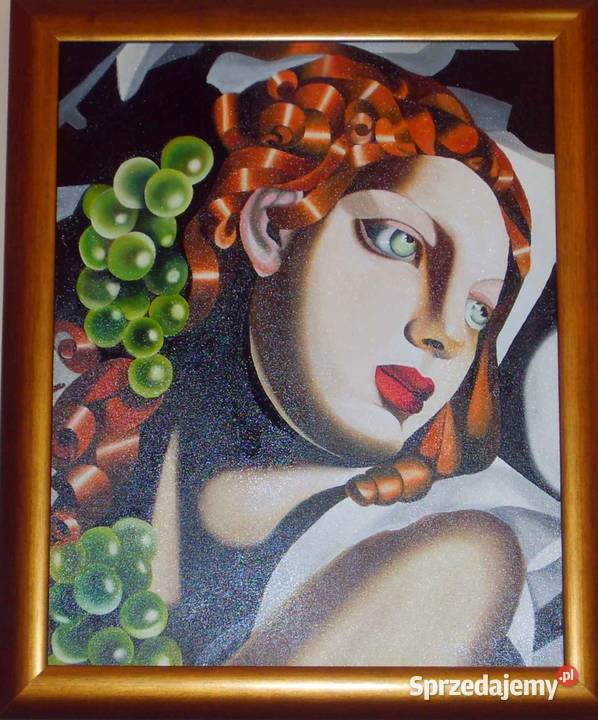 Kopia obrazu Tamary ŁempickiejOlśniewająca mazowieckie Warszawa