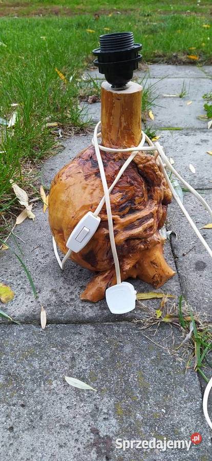 Lampa z korzenia Słupca