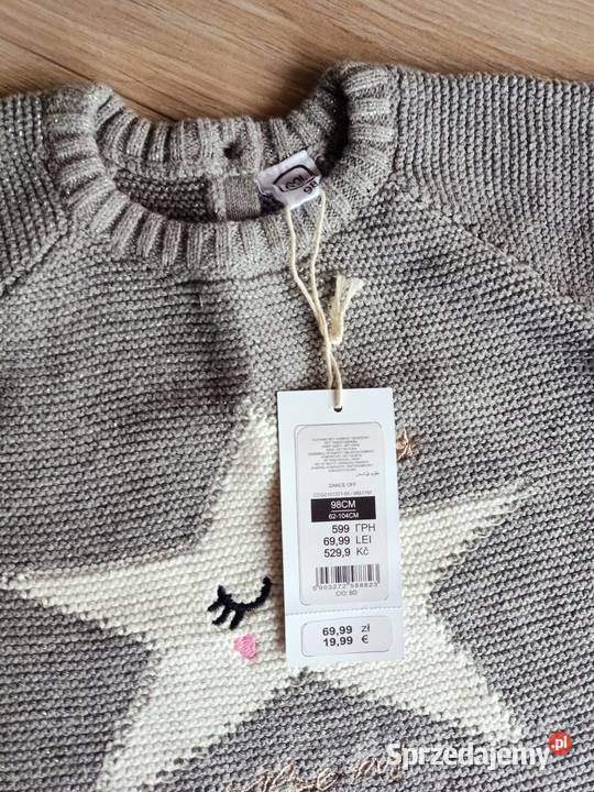 Komplet sweterek i legginsy dziecięce 98 Płock