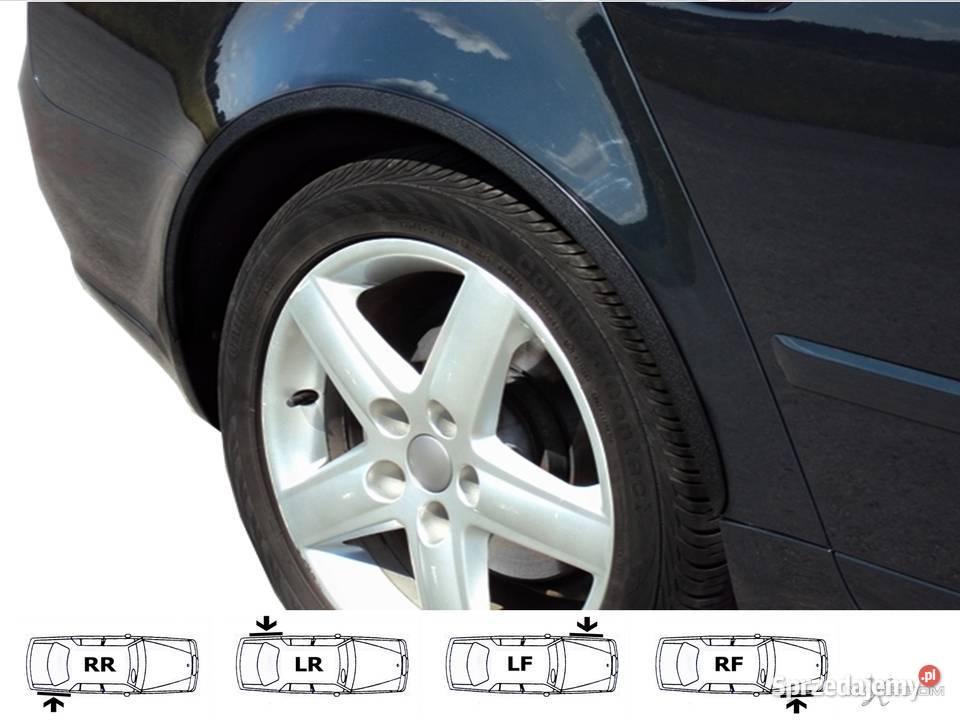 SEAT ALHAMBRA nakładki na błotnik kpl 4 sierpy