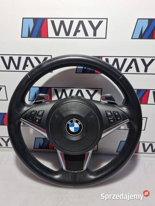 BMW E60 E61 E63 E64 LCI KIEROWNICA SPORT ŁOPATKI