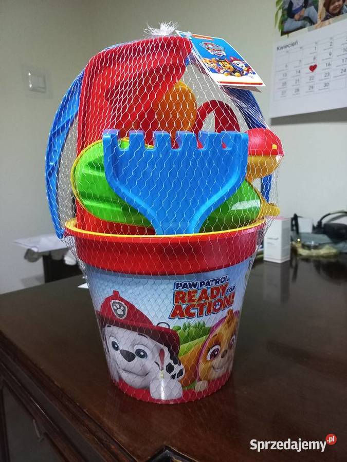 zestaw do piaskownicy Psi patrol wiaderko 11