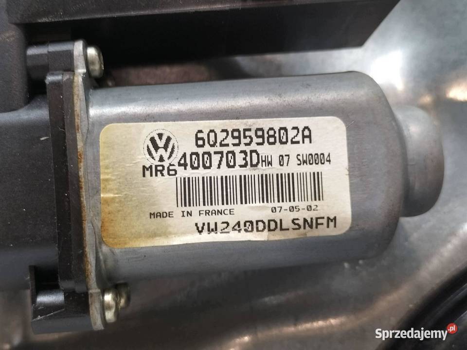MECHANIZM SZYBY LEWY PRZÓD 3D 6Q2959802A VW