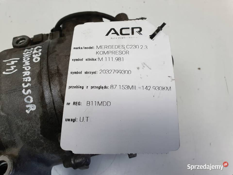 Mercedes W203 23 K SPRĘŻARKA KLIMATYZACJI pompa Janów