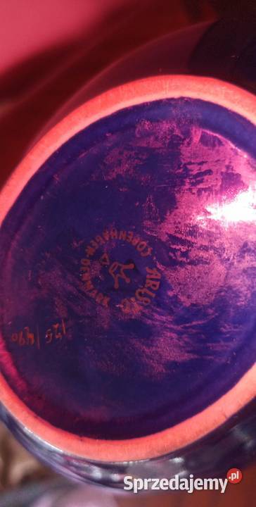 Wazon kobaltowy Aristo Copenhagen Denmark Gdańsk