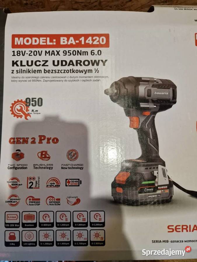 BAWARIA KLUCZ UDAROWY DO KÓŁ AKUMULATOROWY MOCNY