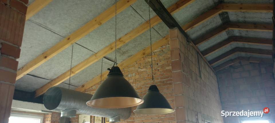 Lampy loftt PRL alu dwie sztuki kompletne sprzedam