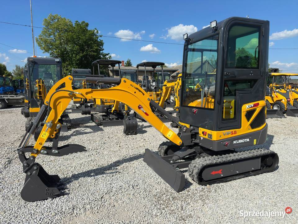Nowa Minikoparka XGV VIP18 z 2026 Roku Waga 1800 Koparki