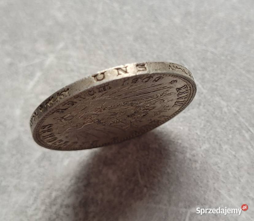 J20 NIEMCY CESARSTWO srebro 3 Marki 1909 r E Wola Kruszyńska