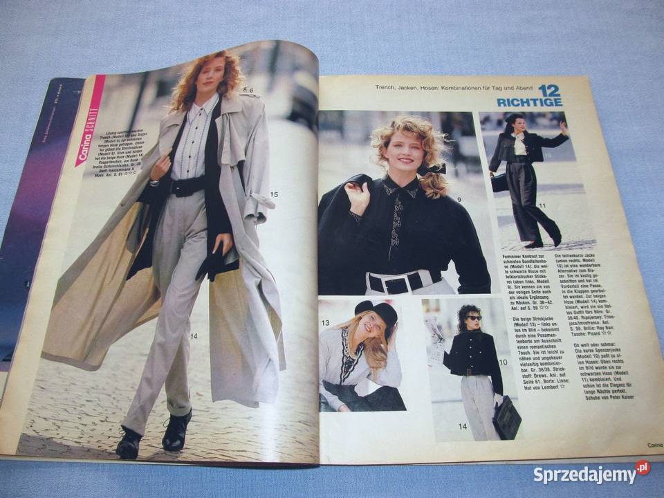 Carina Burda 11989 Moda młodzieżowa z wykrojami miękka Skępe