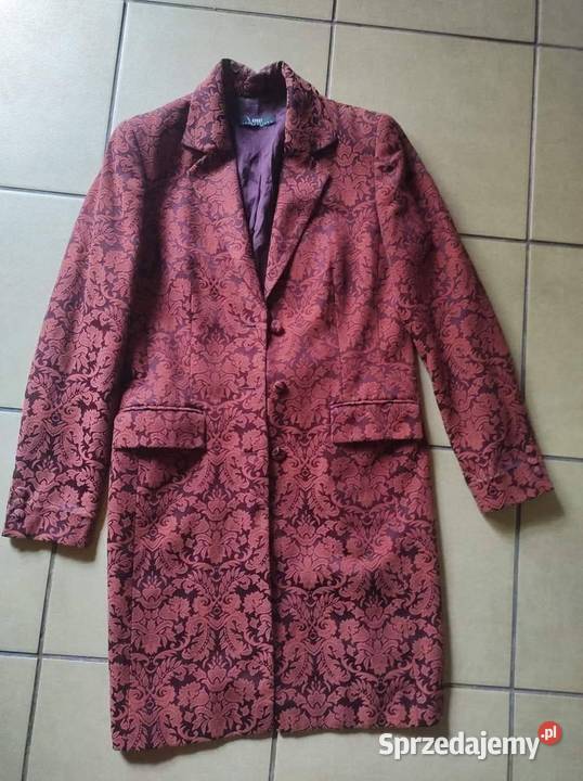 Apart elegancki płaszcz żakard gobelin XS s m Gliwice