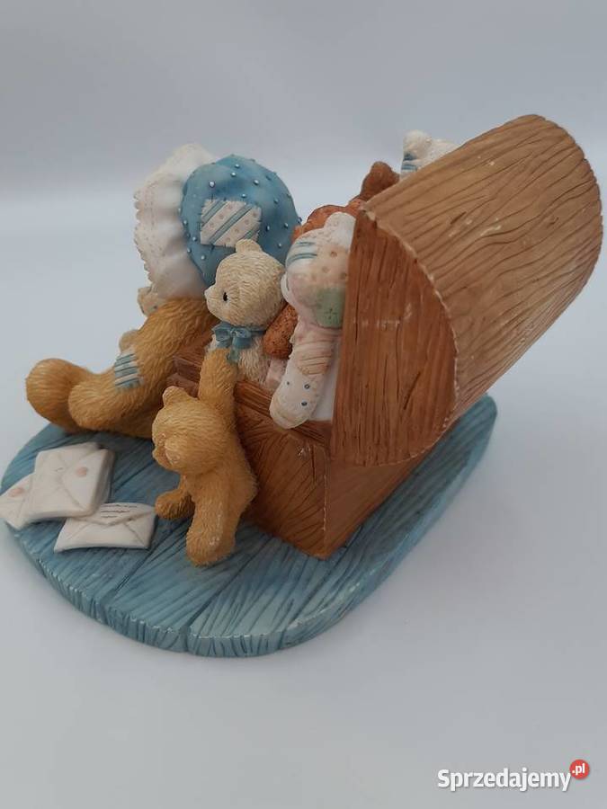 Śliczna figurka misie ręcznie malowane sygnowane Inowrocław