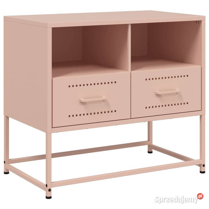 Szafka pod telewizor różowa 68x39x605 stalowa RTV Warszawa