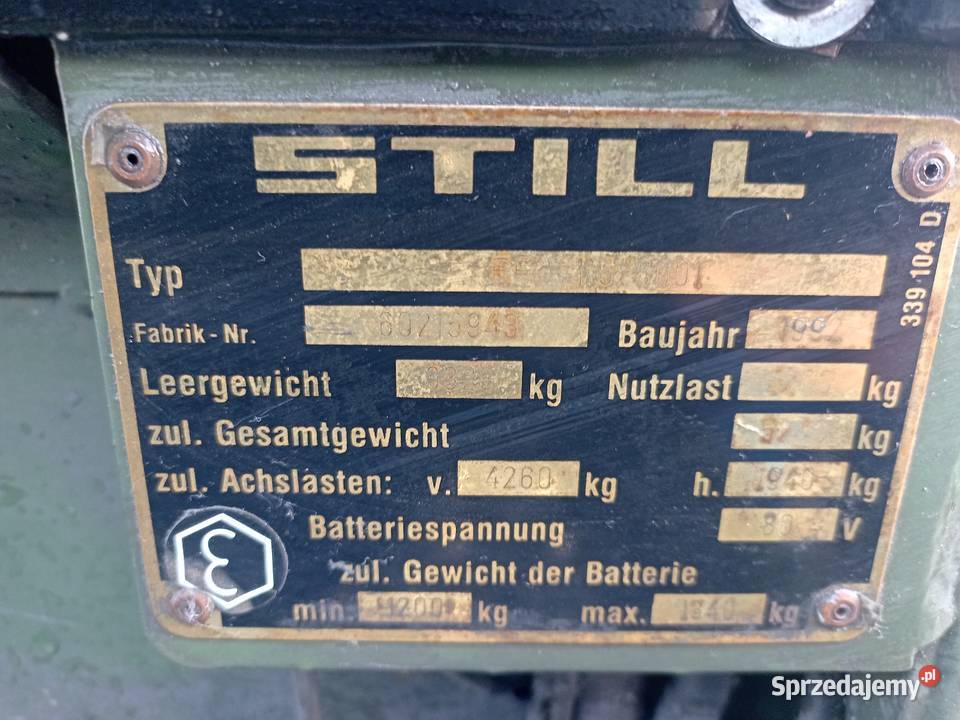 wózek widłowy Still elektryk Brzesko