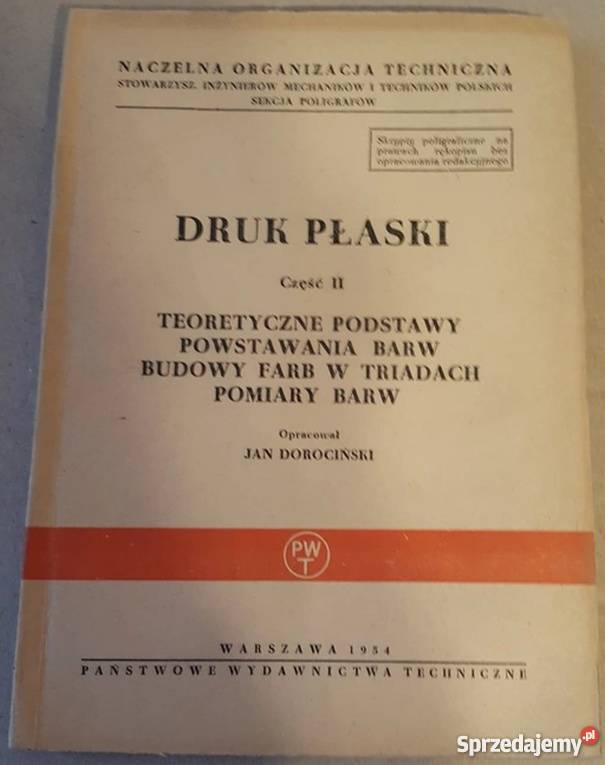 DRUK PŁASKI CZĘŚĆ II DOROCIŃSKI JAN Radom