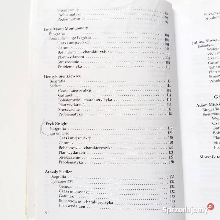 Bogumiła Wojnar 6 klasa Streszczenia i analiza skrypt, zeszyt ćwiczeń, zbiór zadań, testów Łódź