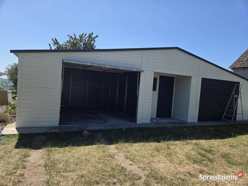 Garaż Blaszany z pomieszczeniem gospodarczym Sprzedaż Lipno