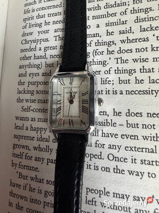 Retro Rectangular Black Watch Zegarek Old Money Uniseks Włocławek