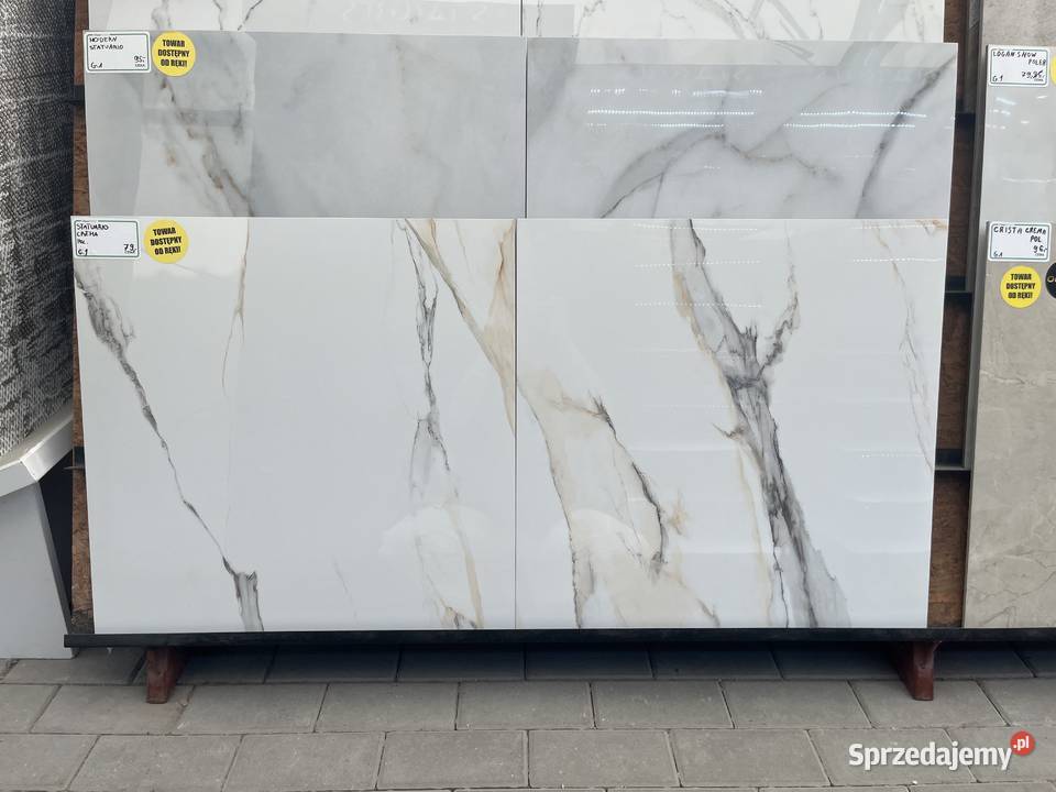 OUTLETOWA STATUARIO CREMA 60X60 POLEROWANA Ząbki