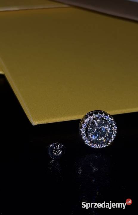 Kolczyki vvs1 moissanite earrings icedout Bielany Wrocławskie sprzedam