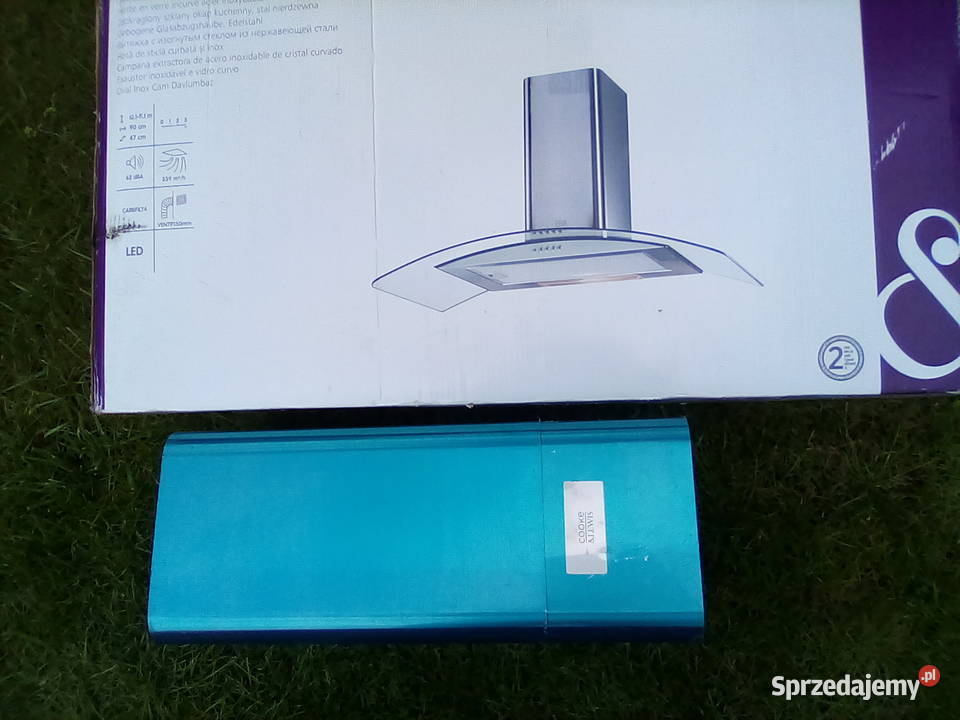 Okap szklany CLCGS 90 Oval INOX Cooke Lewis inny kolor małopolskie Facimiech sprzedam