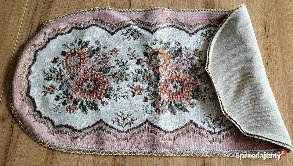 Stare dwie gobelinowe serwety ręcznie wyszywane Antyki, Sztuka, Kolekcje Kraków