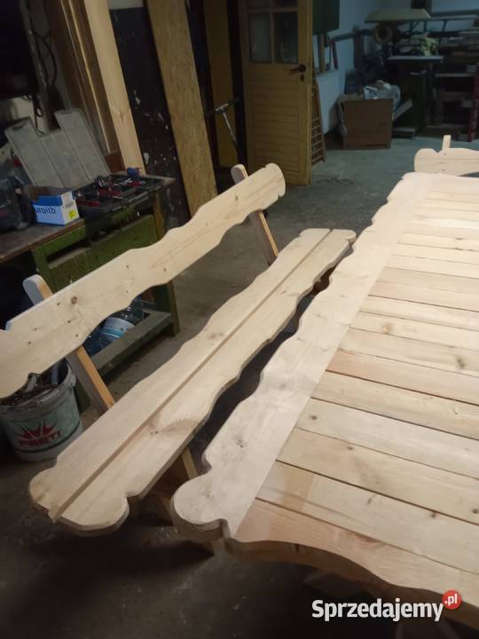 stół komplet ogrodowy ławy wypoczynkowy Białystok