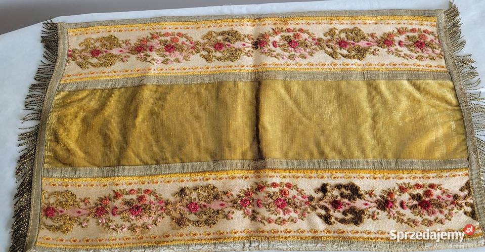 Stare dwie gobelinowe serwety ręcznie wyszywane