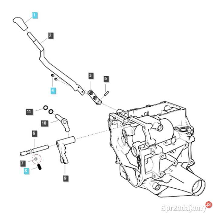 Kulka wałka 8570 mm LS XJ25 LS MT125 LS MT335 LS Skrzynia biegów Tajęcina