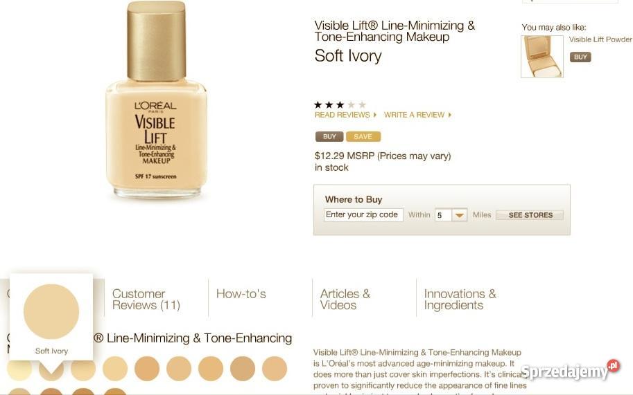 podkład LOreal VISIBLE LIFT LINE MINIMIZING Pozostałe Biłgoraj sprzedam