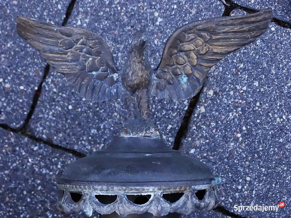Mosiężne lampy powozowe z orłem x 2