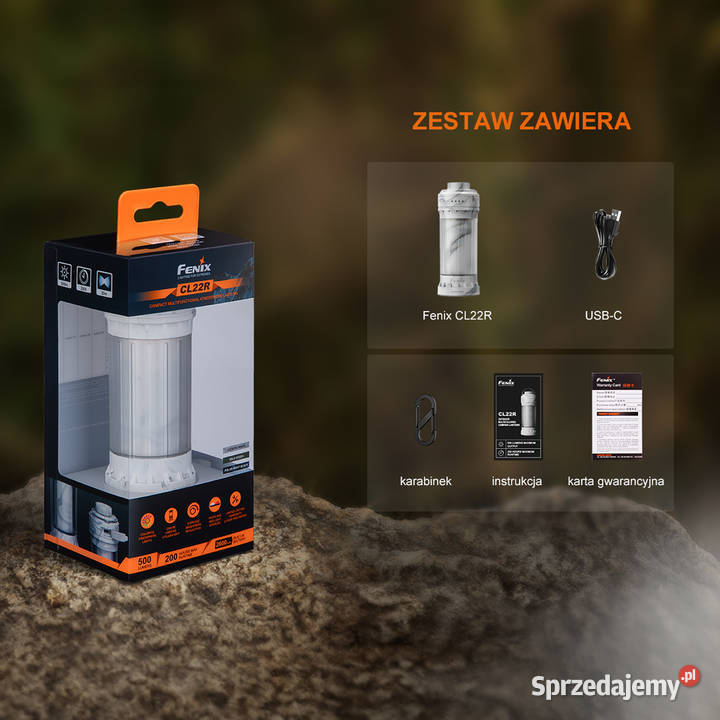 Latarka kempingowa Fenix CL22R biała Warszawa
