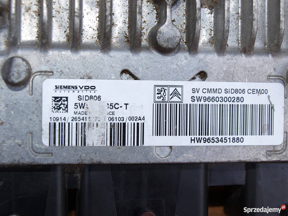Citroen Peugeot komputer Siemens 5WS40285CT wielkopolskie Kalisz
